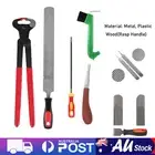 AU 5X Hoof Trim Shoeing Kit Farriers Hoof Nipper Rasp Knife Set Horse Farm
