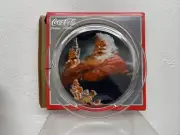 Vintage 1994 Coke Coca Cola Indiana Glass Santa Platter Christmas Original Box