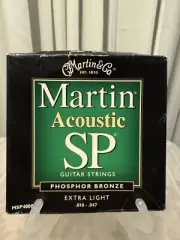 Martin MSP3600 80/20 Bronze String Acoustic Guitar Strings Extra Light 10-47 B8