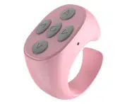 Smart Fingertip Ring Remote Control Mouse Wireless Bluetooth Mobile Selfie Mice Selfie Video Automatic Page Turner Browsing-pink