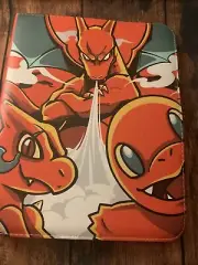 Pokemon-Themed Trading Card Binder With Charizard Design