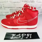Nike Dunk High SE DH0960-600 First Use University Red/Sail Men's Sz 9.5
