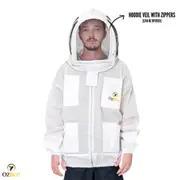 Beekeeping Bee Jacket 3 Layer Mesh Hood Beekeeping Jacket for Beekeeper