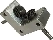 Gears Pinion Gear Set, Pinion Gear Micro Spiral Bevel Gearbox 6mm 8mm 10mm Shaft 90 Degree Device Helical Bevel Gearbox Converter Model Gear Aluminum Alloy Parts bore Shaft(8mm Input Size)