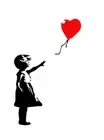 GIRL WITH RED BALLOON Banksy Street Art * QUALITY CANVAS ART PRINT