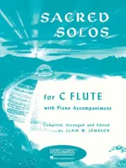 Sacred Solos for C Flute Solo & Piano Classical Sheet Music Rubank Book
