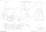 Henry Greenly Archive Roger Marsh 7 1/4" Quarry Hunslet drawings (unit = Set on