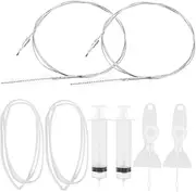 Yardenfun Reusable Fridge Drain Remover Tool Kit Sturdy Dredging Tools for Cleaning Blockages Refrigerators Freezers Wine Cabinets