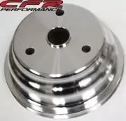 1 GROOVE MACHINED ALUMINUM CRANK PULLEY FOR CHEVY SMALL BLOCK LONG WATER PUMP