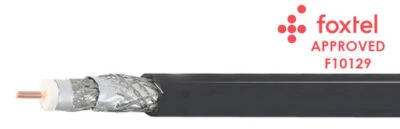 75 Ohm Rg6 QuadShielded Coax Cable Foxtel® Approved, Length: 100M, Packaging:...