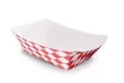 Case of 500 Size 500, 5 lb Paper Food Trays Hot Dog, Popcorn, Nacho, Burger