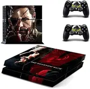 MightySticker® PS4 Designer Skin Game Console + 2 Controller Decal Vinyl Protective Covers Stickers f Sony PlayStation 4 - Metal Gear Solid V The Phantom Pain 5 Scarface Blackbeard Eye Patch Pirate