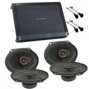 Alpine 4ch Amplifier 4) CV 360 watts peak Speakers for 1999-2014 Ford F-150