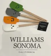 S/4 Williams Sonoma Mini Monster Halloween Wood / Silicone Spatulas NWT Orig $30