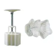 65g Plastic Mooncake Molds Shaped Mooncake Stamps for Mid-Autumn