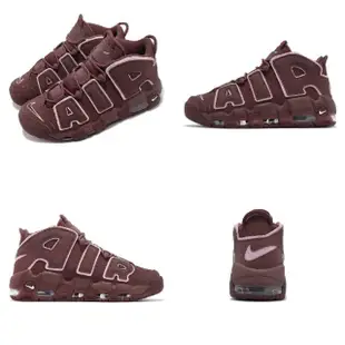 【NIKE 耐吉】Air More Uptempo 96 男鞋 女鞋 復古 氣墊 情人節 大AIR 情侶鞋 酒紅(DV3466-200)