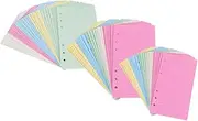 TEHAUX 3 Pack of Binder Paper 6 Hole Paper Refills Notebook Refill Planner Inserts Loose-leaf Notebook Planner