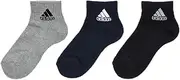 [adidas] 123-14V7 Deodorizing Solid Color Socks, Short Length, 3 Pairs Set, Reinforced Toe and Heels, Sports, Exercise, Fukusuke Boys
