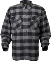 Scorpion Covert Moto Flannel Shirt 4X Black/Grey