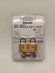 Samsonite TSA approved Travel Sentry Key Lock, Set of 2 locks, Solid Brass, NIP