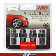 SAAS Wheel Nuts Mag 12x1.25 Chr 43mm 1x5PK for Peugeot ALL
