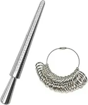 Ring Sizer Australia & UK Mandrel Finger Gauge Jewellery Kit Tool Engagement TRIXES