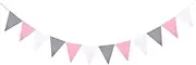 [PiurUf] Bunting Flags 12 Pieces/Set 13 * 17 cm Flag Rope Felt Garland Birthday Bunting Flag Shower Wedding Party Decoration Supplies Bunting (Size : B02)