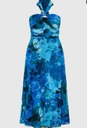 City Chic Large Maxi Everlee Plus Size 20 Blue