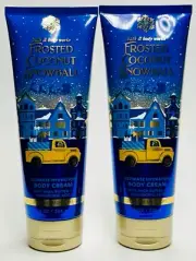 2 Bath & Body Works FROSTED COCONUT SNOWBALL Body Cream Lotion