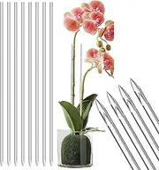 Indoor Plant Stakes | Acrylic Vines Support Sticks Clear Plant Holders | Gardening Tools Plant Stakes for Flowers, Potted Plants, Orchids, Beans, Tomatoes
