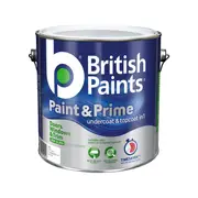 British Paints 4L White Semi Gloss Doors Windows And Trim Paint And Prime