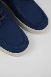 Runner Blue Textile Boat Shoe for Men