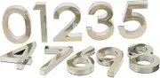 SEWACC 10Pcs Self Adhesive Door Number Stickers Mailbox Apartment Address Numbers Easy Install Finish Durable for Home Decoration No Drilling Required