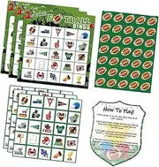 Generic Football Party Paper Bingo Cards Group Game for Friends New Year Classmates