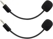 UNCLE LIGHT 2 Pack Replacement Game Mic for Razer BlackShark V2 / V2 Pro / V2 SE Headset on PS4 PS5 Xbox One PC, 3.5mm Detachable Boom Microphone