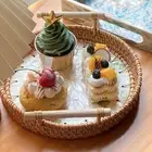 Serving Platter Rattan Decorative Tray for Buffets Cupcake Food Appetizer