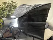 Bowens Mini Mount to Chimera Type Box Light Adapter for NEEWER LED Monolight