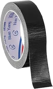 uxcell 1.2"x0.007" Bookbinding Tape, 22 Yard Cloth Bookbinding Repair Tape Book Binding Tape Self Adhesive for Repairing Old Books, Black
