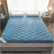 mattress mattress Jacquard Folding Soft Mattress Bedding Single Double Folding Mattress Student Dormitory Mattress Thickened Soft Fluffy Mattress (Color : AS)