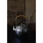 《日本款 中川淨益》 銀壺 | 瓜棱形  純銀手工製 | 煮水壺