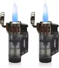 Triple Jet Flame Torch Lighter Butane Refillable Gas Lighters with a Gift Box