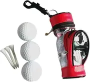 Golf Ball Storage - Golf Cart Bag | Golf Tee Bag Pouch | Multi-Function Golf Accessory Bag, Portable Wear-Resistant Golf Accessory Organizer Portable for Tees, Divot and Ball Markers