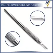 Surgical Scalpel Handle Blade Holder #3 with Round Pattern Stainless Steel
