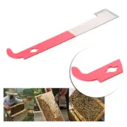 J Shape Beekeeping Bee Tool Red Curved Tail Bee Hive Hook Stainless Scraper