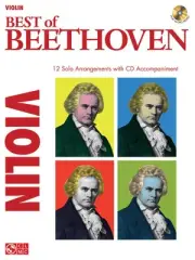 Best of Beethoven for Violin Solo Classical Sheet Music Play-Along Book CD
