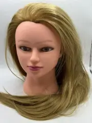 24" Cosmetology Mannequin Hair Hairdresser Training Manikin Doll Wig Head Blonde
