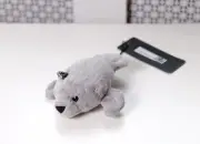 Dolce & Gabbana Unique Gray Seal Plush Toy DG Logo Animal Key Chain