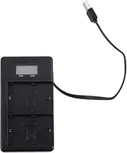 Byttlerom Lp-E6 Battery Charger LCD Dual Charger for 5Ds R 5D Mark Ii 5D Mark Iii 6D 7D 80D 5Ds R Camera