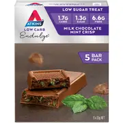 Atkins Low Carb Endulge Milk Chocolate Mint Crisp 5 pack