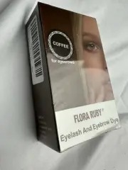 Flora Ruby Eyelash And Eyebrow Dye Brown COFFEE Natural For Eyebrows NEW 11/25
